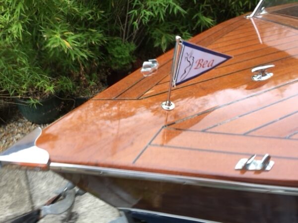 1950s classic wooden sports boat