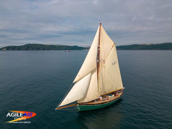 Traditional wooden pilot cutter for sale